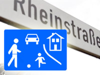 Verkehrsberuhigter Bereich Rheinstra�e / Aktionstag am 20. September 2010